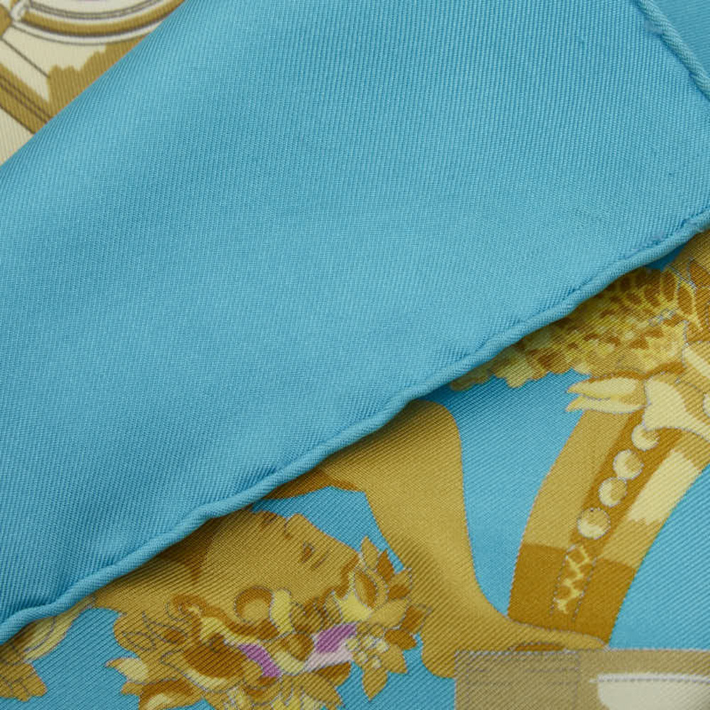 Hermes Hermès Carré 90 Hommage a Charles Garnier Scarf/Muffler in Light Blue ... - Picture 5 of 10